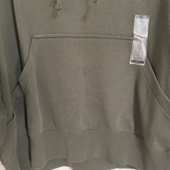 Nike Hoodie Women's Large Green Pullover Oversized Streetwear Athleisure - Picture 12 of 16